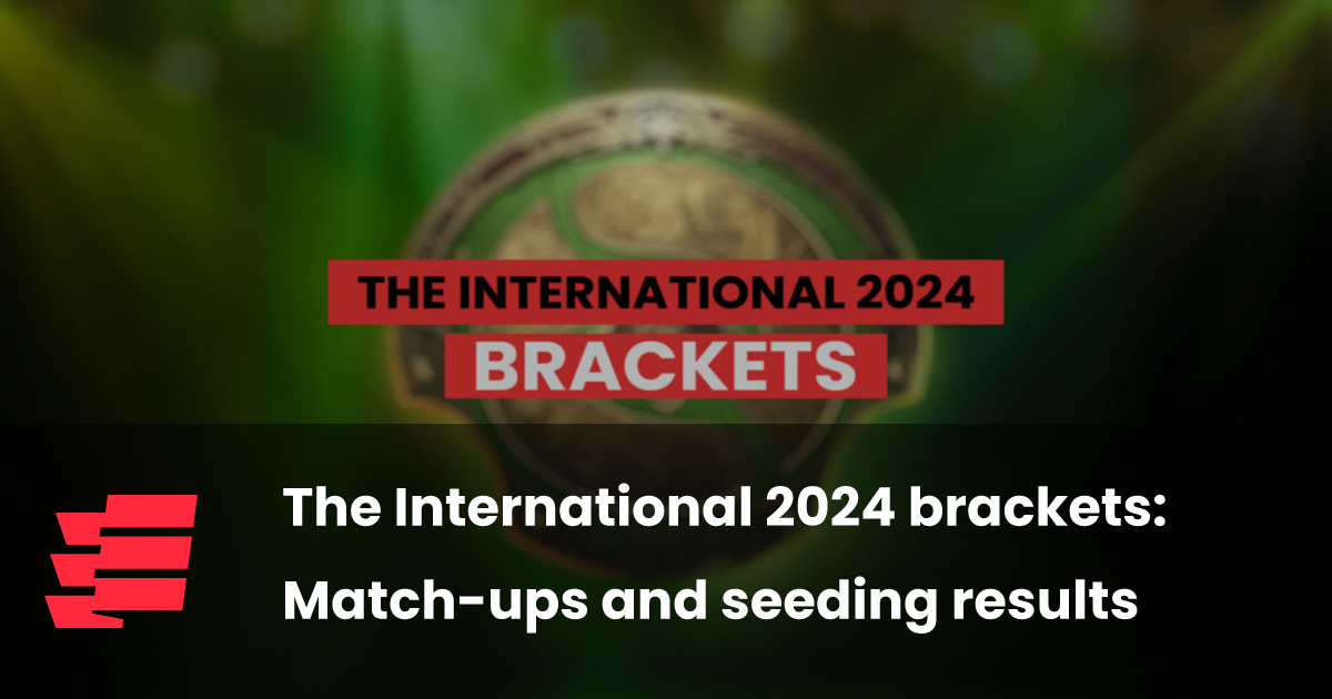 The International 2024 brackets Matchups and seeding results esports.gg